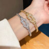 Wholesale Zircon inlaid knot winding buckle bracelet