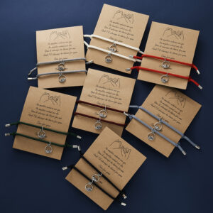 Wholesale Mountain Alliance Oath Magnetic Couple Weaving Bracelet Set