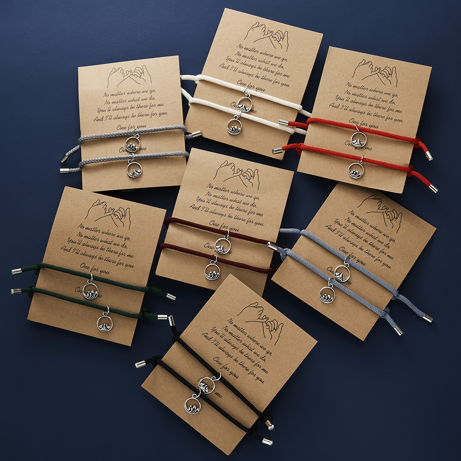Wholesale Mountain Alliance Oath Magnetic Cole Weaving Bracelet Set