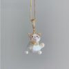 Wholesale Cartoon Cute Pet Pearl Cat Pendant