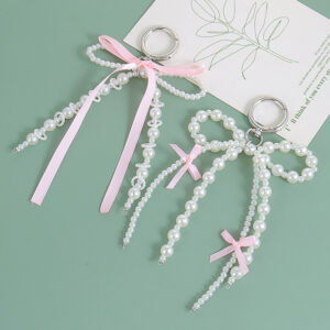 Wholesale Ribbon Bow Pendant Love Accessories Key Chain