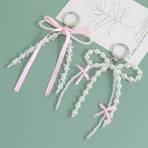 Wholesale Ribbon Bow Pendant Love Accessories Key Chain