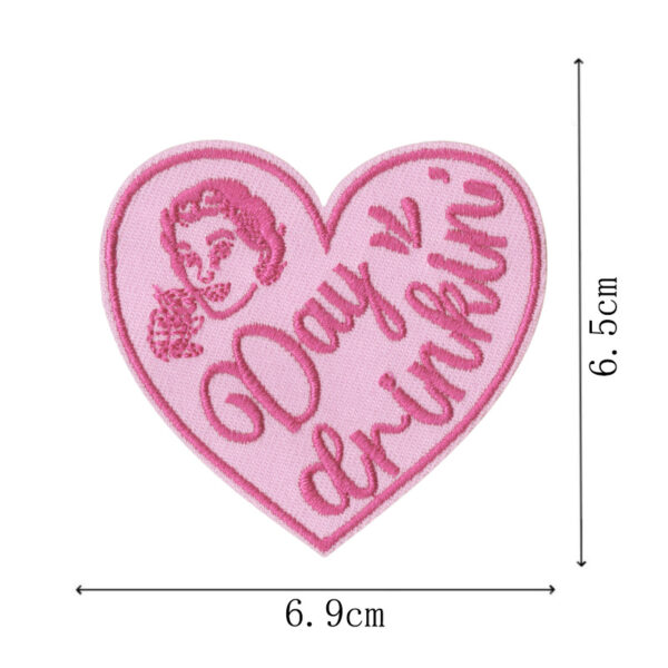 Wholesale Bar theme series slogan embroidery