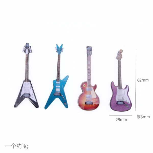 Wholesale Dollhouse 1:12 Doll House Mini Artificial Musical Instrument Electric Guitar