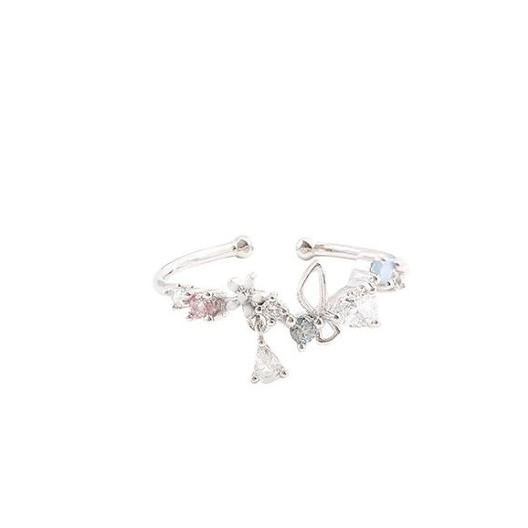 O1CN01WxuZ251l5L5Qtun9M_2216005864767-0-cib Wholesale Wreath Silver Plated Romantic Open Adjustable Ring