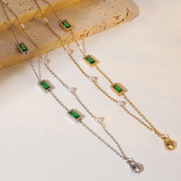 Wholesale Stainless Steel Women's Rhinestone Bracelet