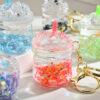 Wholesale Acrylic Oil-Filled Pendant Luminous Iceberg Cup Keychain