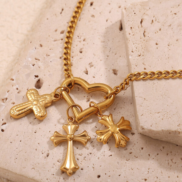 O1CN01WzKSiF1F2WxgAvV9r_2216476030429-0-cib Wholesale Stainless Steel Cross Pendant Necklace