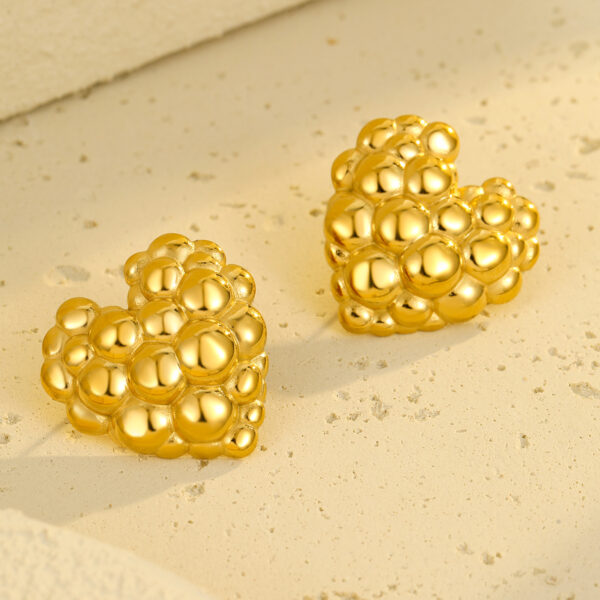 O1CN01WzxAIa29BL1qixS35_2211762048029-0-cib Wholesale Valentine's Day Bubble Love Stainless Steel Earrings
