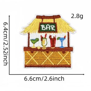 Hawaiian cloth stickers 9#