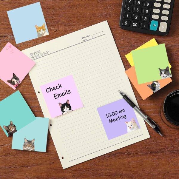 Wholesale Colorful cat-shaped tear-off high-adhesion sticky notes
