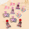 Wholesale Valentine's Day Double layered Love Earrings