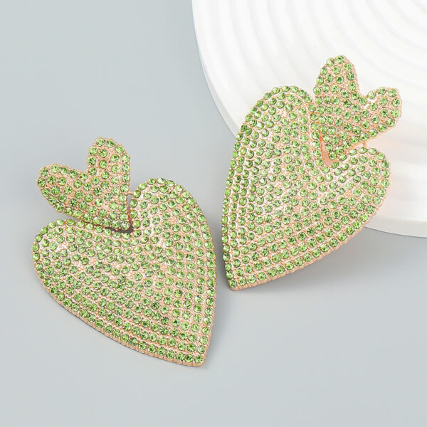 O1CN01X362bv2II36QP1ib3_2473019262-0-cib Wholesale Colorful diamond heart-shaped multi-layered Bohemian style earrings