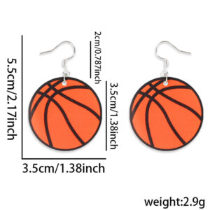 Basketball Earrings / Factory direct from the source [Same-day shipping]