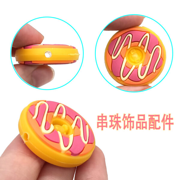 Wholesale Cartoon Food Donuts Cute Resin Beads Focal Beads