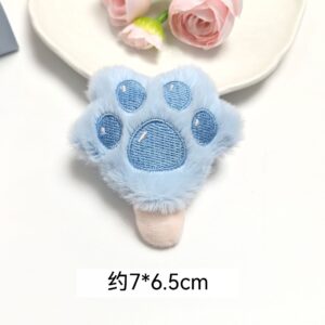 Blue cat paws / Beaded necklace