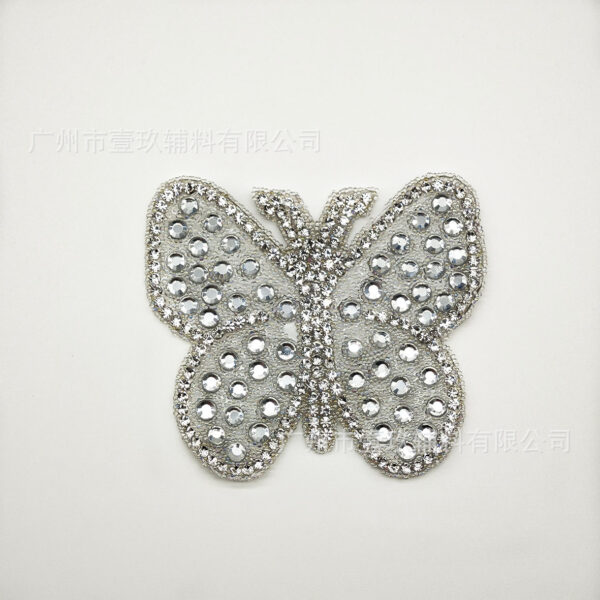 Wholesale Leopard print butterfly flower rhinestone
