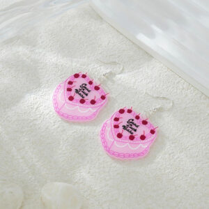 Wholesale Valentine's Day Love Heart Letter Earrings Acrylic Love Earrings