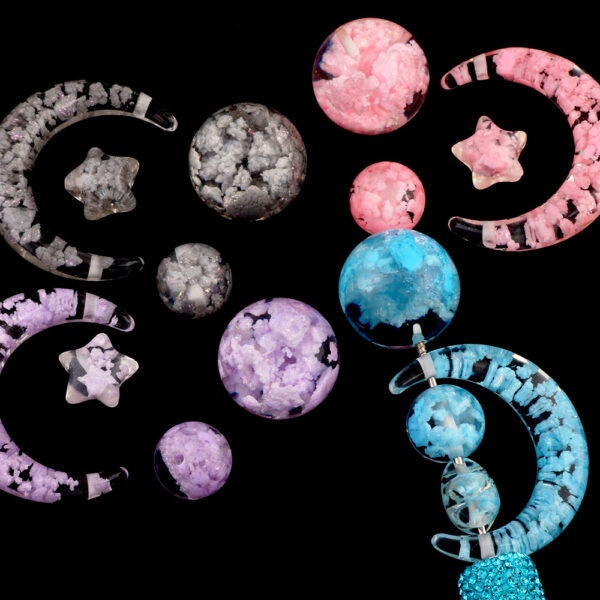 Wholesale High-transparency Acrylic Beads Cloud-like Round Shape Pen Cap