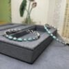O1CN01X7Capv2DriAkZP5a7_2215705608663-0-cib Wholesale Western style circle cross Fried Dough Twists shaped turquoise bracelet