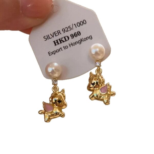 O1CN01X7jVxb1FciJDXW1kG_2219487550508-0-cib Wholesale Pegasus Pearl Earrings