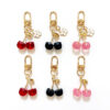 Wholesale Cherry Cute Red Fruit Metal Keychain