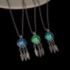 Wholesale Can open the dream catcher night light necklace