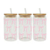 Wholesale Pink Cartoon Bow Ribbon 16oz Cup UV DTF Wraps