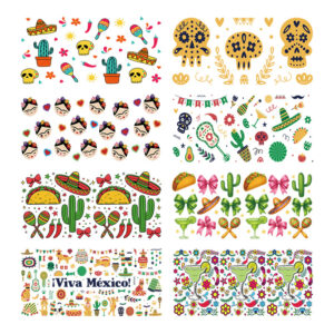 Wholesale Uv Transfer Sticker Glass Cup Crystal Label Crystal Sticker Cross-Border Exclusive for 16oz Glass Cup Special Sticker 23Cmx11Cm