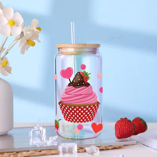 Wholesale UV Transfer Paste Glass Crystal Label Crystal Paste Cross-border Special Paste for 16oz Glass Cup 23cmX11cm