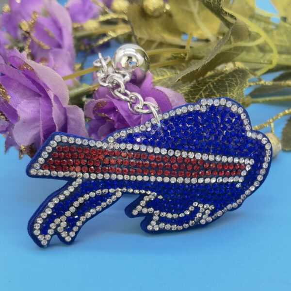Wholesale Team Logo Diamond-encrusted Keychain