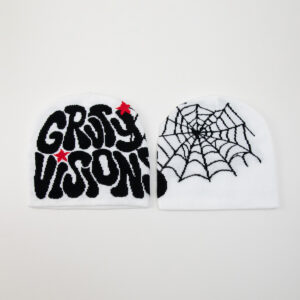 White + black + red five-pointed star / Free size
