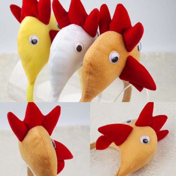 Wholesale Animal Easter Rooster Chick Makeup Ball Headband