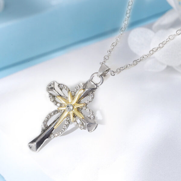Wholesale Summer New Cross Necklace Double-Layer Accessory