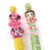 Wholesale glitter cartoon straight-hole DIY acrylic beads OLY Exclusive