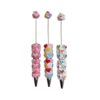 O1CN01XHxdB21g1bqmOsqCB_2215525424082-0-cib Wholesale Heart-shaped Beaded Pen DIY Clay Beaded Pen