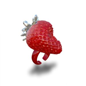 Red strawberry ring