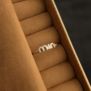 'alphabet zirconia' ring