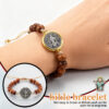 Wholesale Wooden Rosary Alloy Round Cross Bracelet