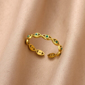 Wholesale Fashion Personalized Devil's Eye Opening Index Finger Ring