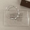 Wholesale Ballet Bow Pearl Love Shattered Silver Bracelet