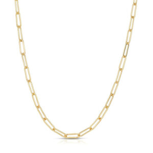 3mm 40+5 paperclip necklace
