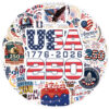 Wholesale 55 Cute American 250th Anniversary Waterproof Vinyl Stickers