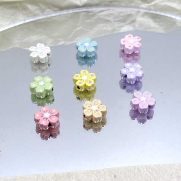 O1CN01XNszh920W6Sw1G3F5_2219495706856-0-cib Wholesale drop oil five petal flower flower plum blossom DIY beaded alloy paint