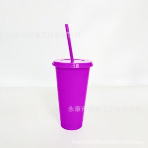 710ml straw cup#21 light purple / 24OZ/710ML