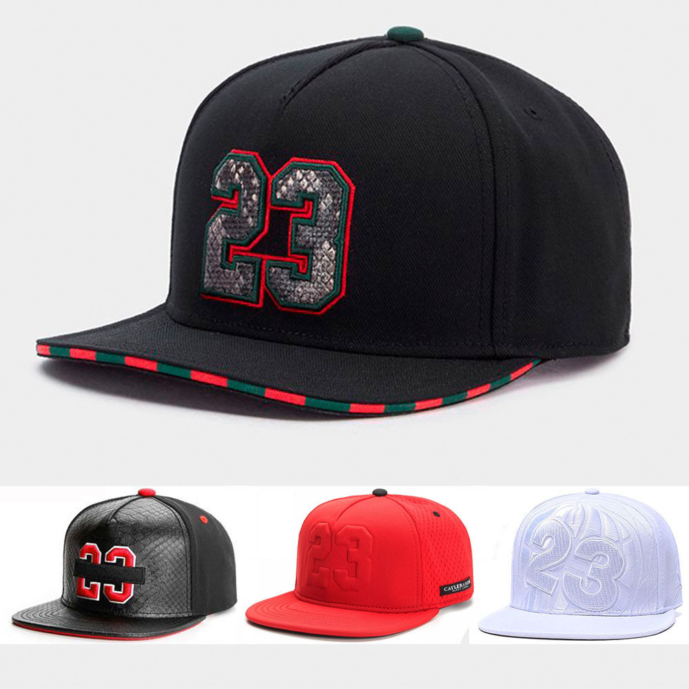 Wholesale Cross-Border Sply Black 23 New Adult Hats Outdoor Srts Men's and Women's Flat-Brimmed Hats Duck Tongue Hats