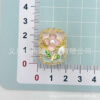 Wholesale 10pcs Oil painting style flowers pearls beads