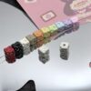 Wholesale Alloy Cheese Block Square Colorful Alloy Beads Accessories DIY Accessories