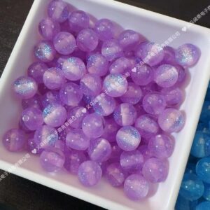 10mm hole 2.0mm purple / Starry sky cat eyes
