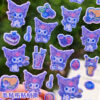 Wholesale Sanrio Kuromi Melody Stereo Felt Cloth Stickers for Kidsren and Girls Hellokitty Decorative Stickers